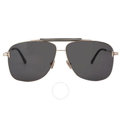 Tom Ford Jaden Sunglasses In Gold / Jade / Rose / Rose Gold