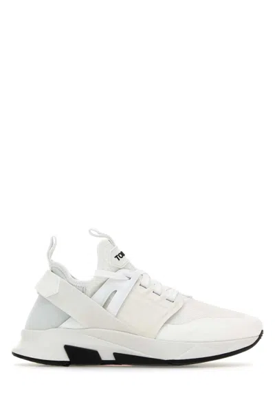 Tom Ford Jago Leather Sneaker For Men In White