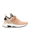 Tom Ford Jago Logo-patch Sneakers In Nude