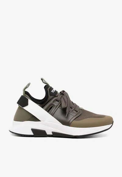 Tom Ford Jago Low-top Sneakers In Green