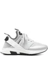 Tom Ford Gray Neoprene Suede Jago Sneakers In Gray