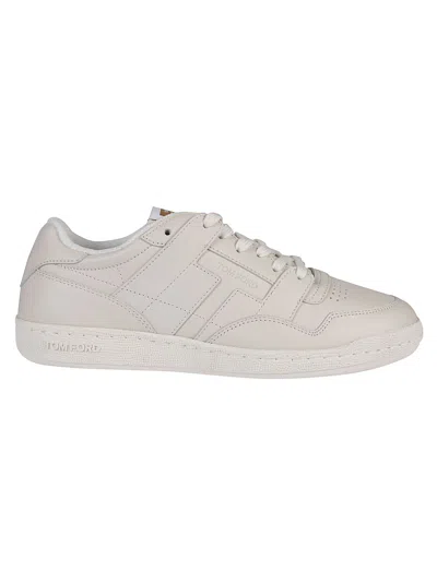 Tom Ford Jake Low Top Sneakers In Marble/ivory