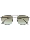 Tom Ford Jake Pilot-frame Sunglasses In Silver