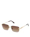Tom Ford Rectangular Sunglasses In Brown
