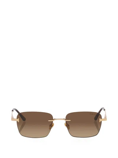 Tom Ford Jake-02 Rectangle-frame Sunglasses In Transparent