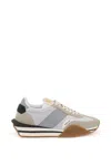 TOM FORD TOM FORD JAMES SNEAKERS IN LYCRA AND SUEDE LEATHER MEN