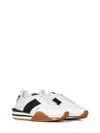 Tom Ford Logo-patch Lace-up Sneakers In White