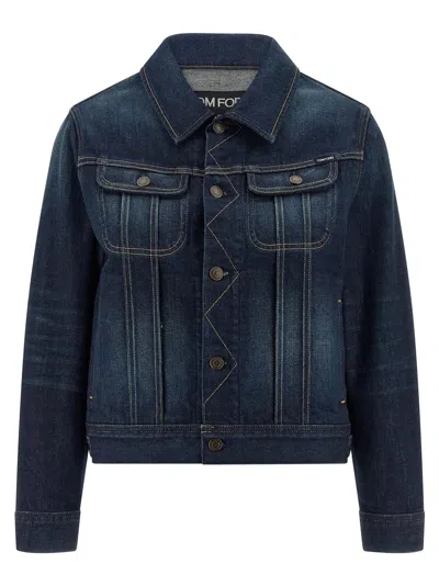 Tom Ford Japanese Denim Jacket In Indigo