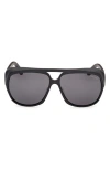 Tom Ford Pilot Sunglasses In Black