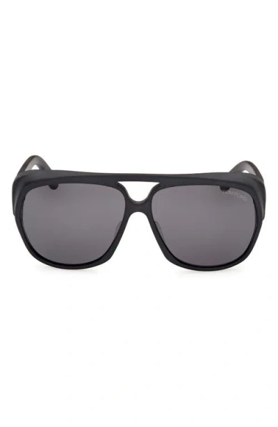 Tom Ford Pilot Sunglasses In Black