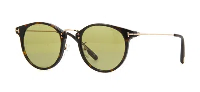 Pre-owned Tom Ford Jayson Ft 1020 Dark Havana/green Photochromic (52n) Sunglasses