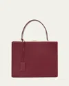 Tom Ford Jean Top-handle Bag In Supple Grain Leather In Burgundy