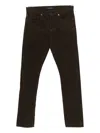 Tom Ford 12 Waves Cord Slim Fit Jeans Brown In Green