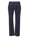 Tom Ford Contrast-stitching Straight-leg Jeans In Blue