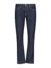 Tom Ford Contrast-stitching Straight-leg Jeans In Blue