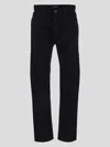 Tom Ford Straight Leg Denim Jeans With Belt Loops In Lead