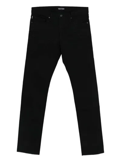 Tom Ford Jeans With Logo Patch In Black