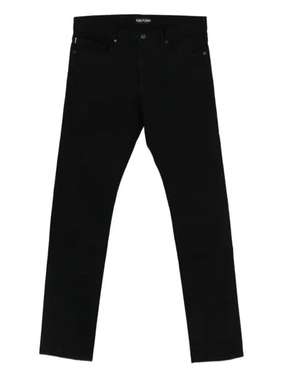 TOM FORD JEANS WITH LOGO PATCH