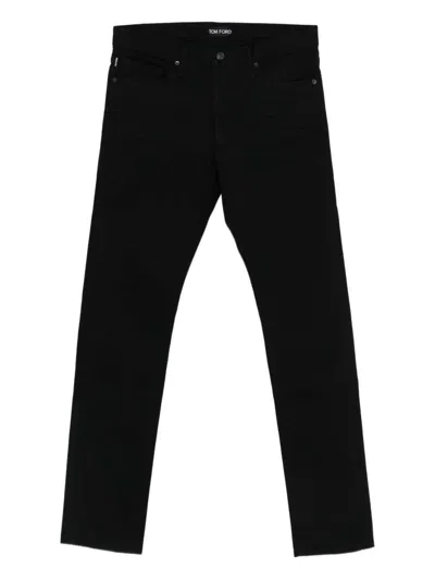 TOM FORD TOM FORD JEANS WITH LOGO PATCH