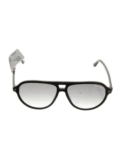 Pre-owned Tom Ford Jeffery Round Sunglasses W/ Tags In Black