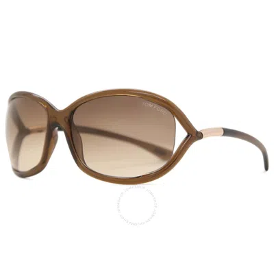 Tom Ford Jennifer Brown Gradient Oval Ladies Sunglasses Ft0008 692 61