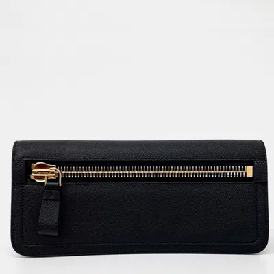 Pre-owned Tom Ford Jennifer Clutch In Black
