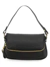 Tom Ford Folded-design Pebbled-leather Shoulder Bag