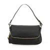 Tom Ford Folded-design Pebbled-leather Shoulder Bag In Black