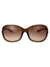 Tom Ford Eyewear Jennifer Soft Square Frame Sunglasses In 48f Marrone Scuro Luc / Marrone Grad