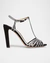 Tom Ford Jerry Suede And Crystal Strappy Sandals In Black Crystal