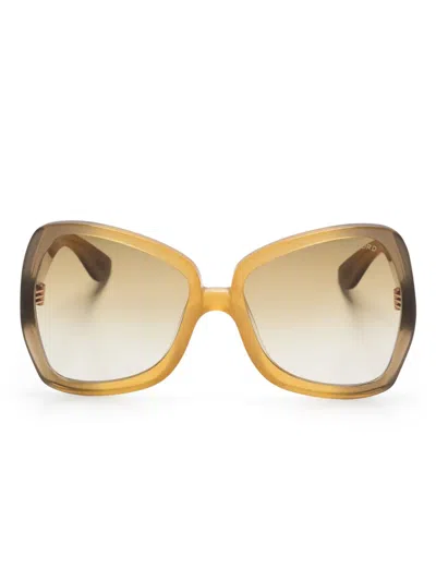 Tom Ford Jerry Sunglasses In Brown
