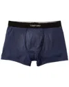 Tom Ford Cotton Blend Boxer Briefs In Navy
