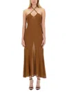 Tom Ford Viscose Jersey Knit Flared Long Dress
