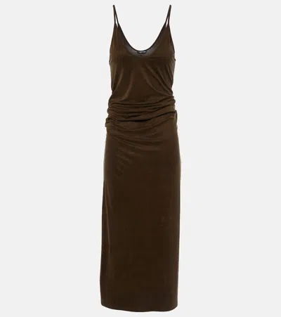 Tom Ford Jersey Midi Dress In Multi