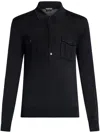 Tom Ford Jersey Polo Shirt In Black