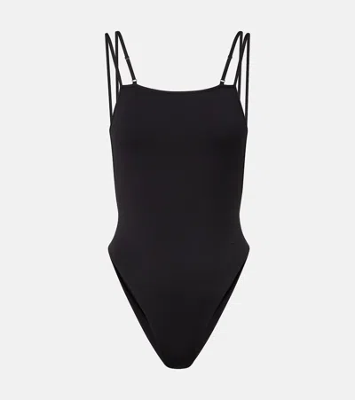 Tom Ford Jersey Swimsuit In Black