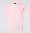 Tom Ford Crew Neck Short Sleeves Soft Fabric In Pink