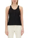 Tom Ford Cotton Blend Rib Jersey Tank Top