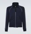 Tom Ford Jersey Track Jacket In Ink Blue
