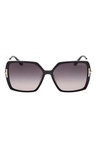 TOM FORD TOM FORD JOANNA 59MM GRADIENT BUTTERFLY SUNGLASSES