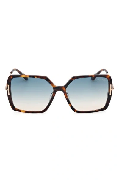 TOM FORD TOM FORD JOANNA 59MM GRADIENT BUTTERFLY SUNGLASSES