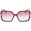 Tom Ford Joanna 59mm Gradient Polarized Butterfly Sunglasses In Neutral