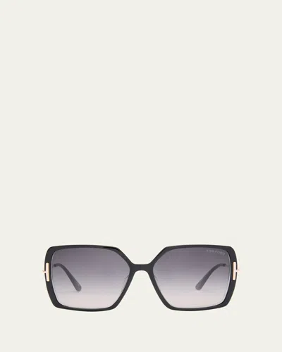 TOM FORD JOANNA MIXED-MEDIA BUTTERFLY SUNGLASSES