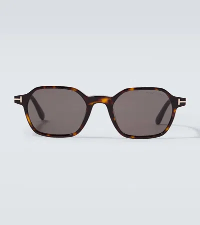 Tom Ford Joey Square Sunglasses In Brown
