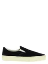 Tom Ford Suede Slip-on Sneakers In Black