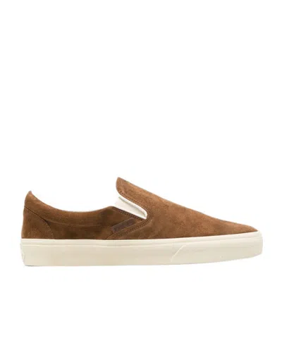 Tom Ford Jude Suede Slip-on Sneakers In Brown
