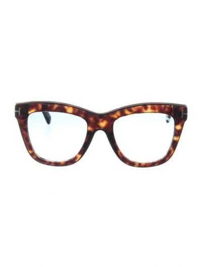 Pre-owned Tom Ford Julie Cat-eye Sunglasses In Brown
