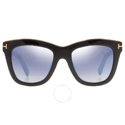 Tom Ford Julie Mirrored Smoke Cat Eye Ladies Sunglasses Ft0685 01c 52 In N/a