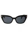 Tom Ford Sunglasses In 01a Nero Lucido / Fumo