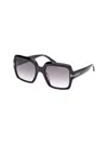 Tom Ford Womens Black Tr001783 Kaya Square-frame Acetate Sunglasses
